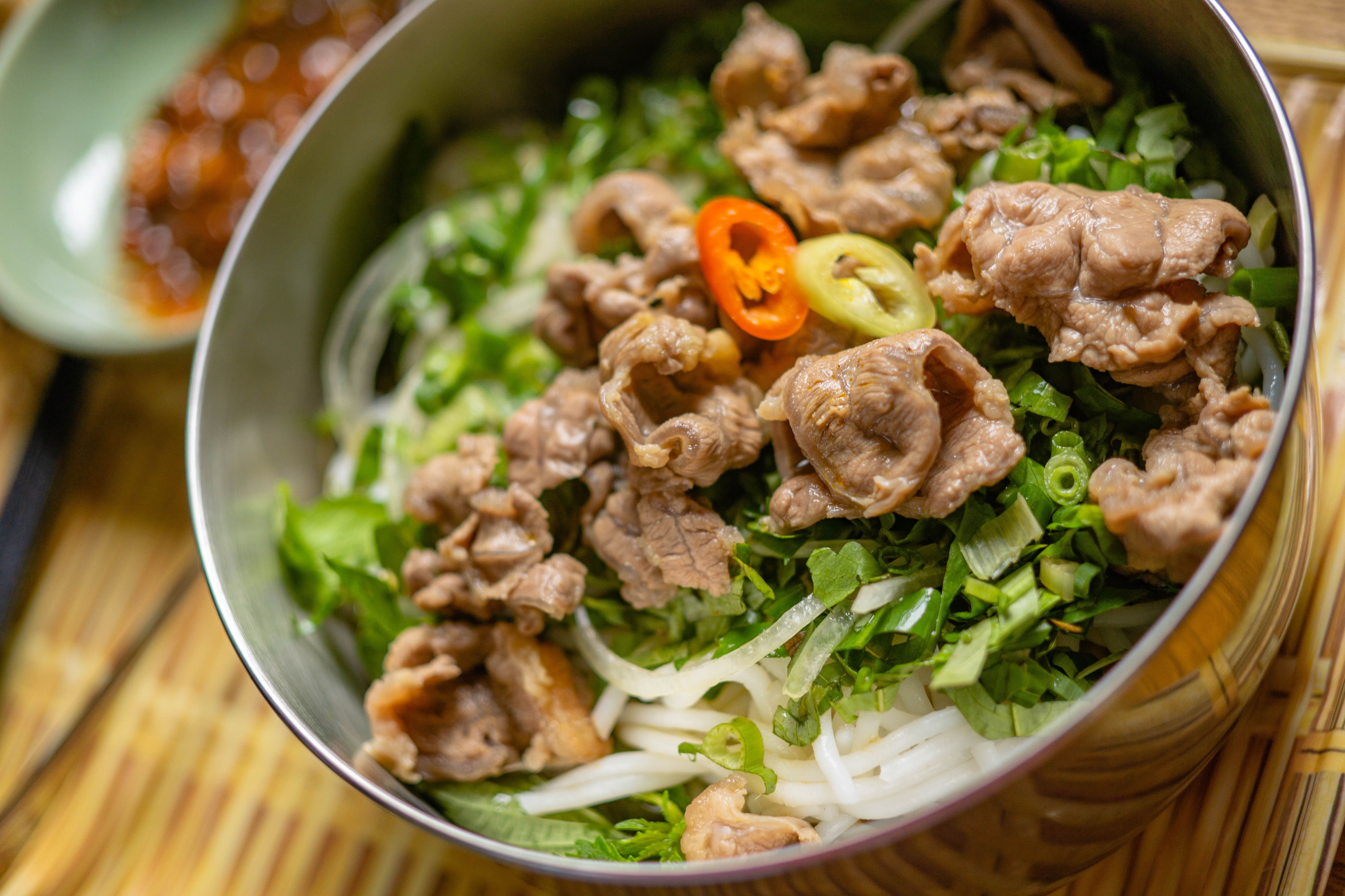 Pea and Pork Noodles